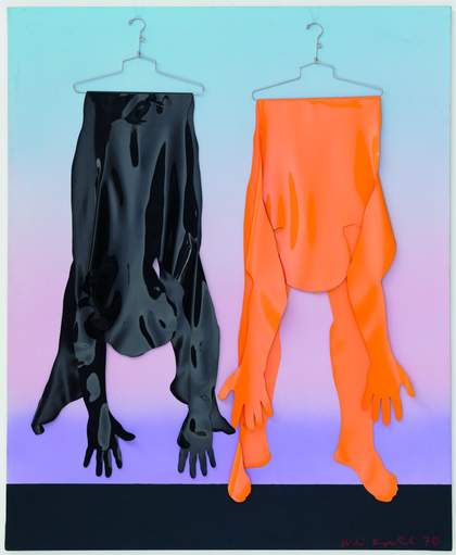 Kiki Kogelnik Hanging Pop Art mixed media