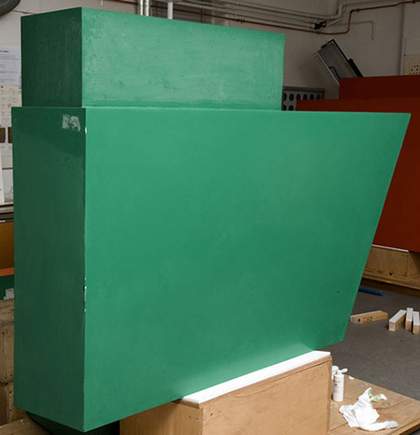 Green box element during cleaning. Philip King, Call