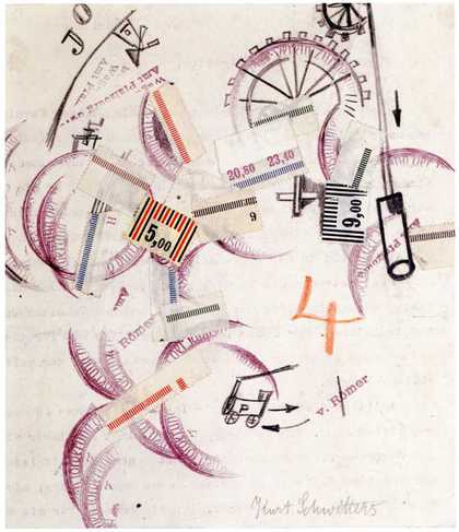 Kurt Schwitters Untitled (With Red 4) 