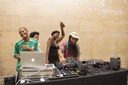 DJs at a young people's event