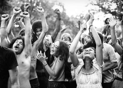 Robert Altman Photograph of the Holy Man Jam Boulder Colorado 1970