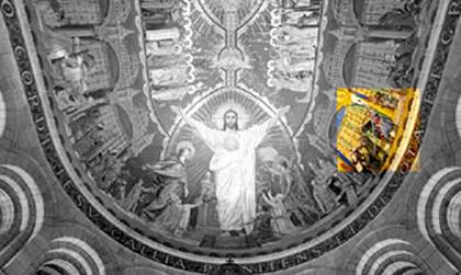 Luc Olivier Merson Ceiling Mosaic 1912 Basilique du Sacré Coeur, Paris