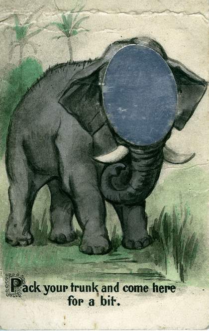 Front of postcard sent by Lucian Freud to Elsie Nicholson in the summer of 1943