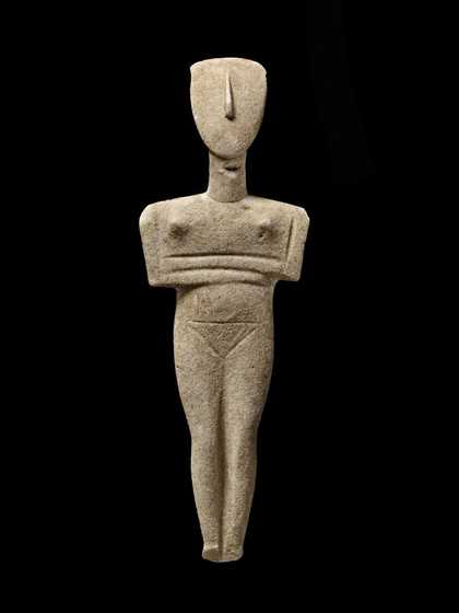 Marble figure of a woman