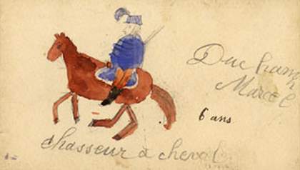 Marcel Duchamp Soldier on a Horse 1894