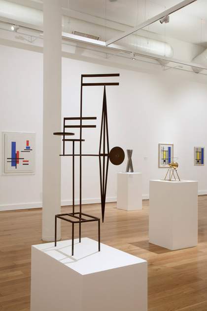 Marlow Moss display installation shot (Leeds Art Gallery)