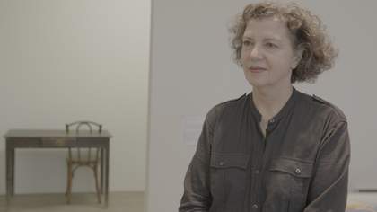 Mona Hatoum in studio