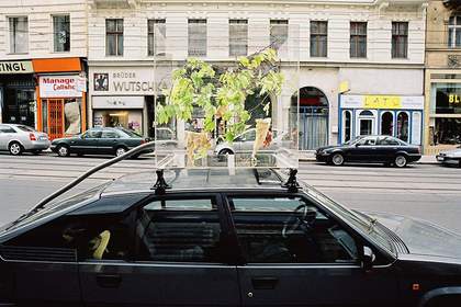 Gustav Metzger’s Mobbile on the streets of Vienna, 1970