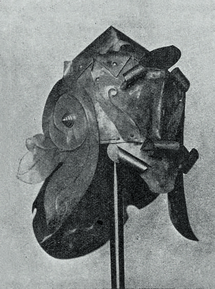 Model designed by Edward Burne-Jones for Perseus's helmet in the Perseus series commissioned in 1875