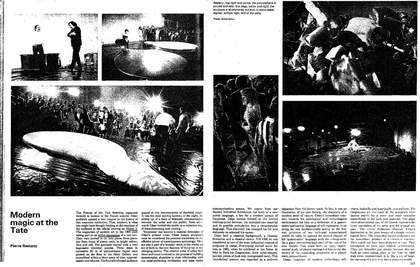 Pierre Restany, ‘Modern Magic at the Tate’, Studio International, June 1968, vol.175, no.901, pp.332–3.