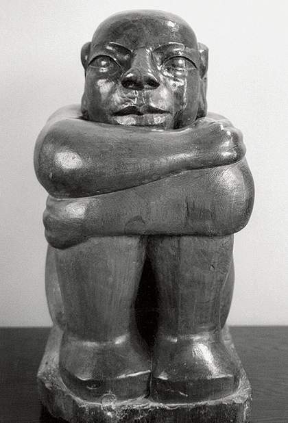 Ronald Moody The Onlooker 1958 teak, 65 x 32 x 38 cm