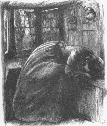 John Everett Millais Illustration for ‘Mariana’ 1857