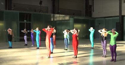 film still from recording of the event If Tate Modern was the Musee de la danse
