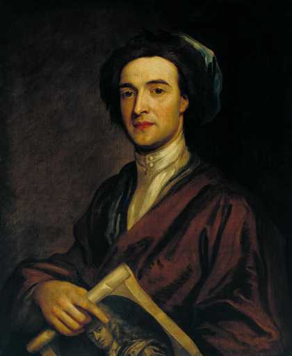 Fig.1 Sir Godfrey Kneller 1646−1723 John Smith the Engraver  1696 Oil paint on canvas 758 x 630 mm N00273