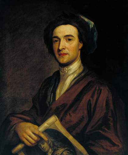 Fig.1 Sir Godfrey Kneller 1646−1723 John Smith the Engraver  1696 Oil paint on canvas 758 x 630 mm N00273