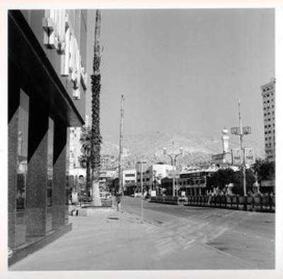 Faisal Abdu Allah black and white photograph of a street scene from Nahnou Together exhibition at Tate Britain