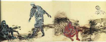 Nancy Spero Mourning Women / Irradiated 1985