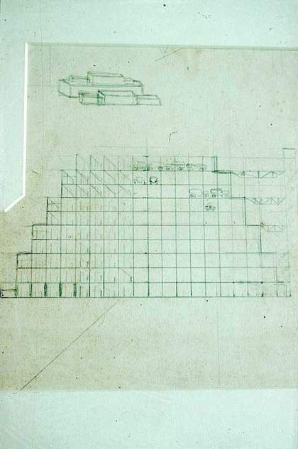 Naum Gabo Design for a Multi-storey Car Park 1925