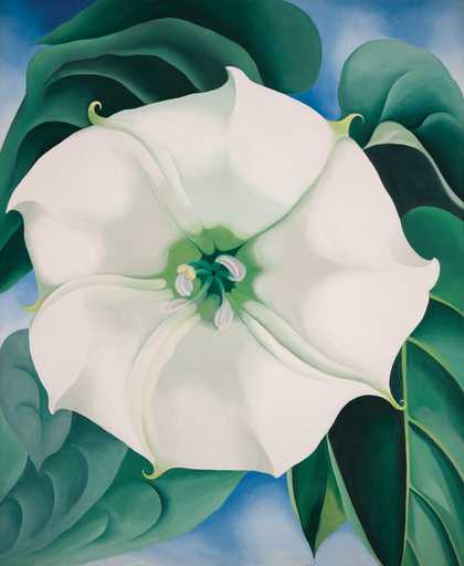 Georgia O'Keeffe Jimson Weed/White Flower No. 1 1932 Crystal Bridges Museum of American Art, Arkansas USA © 2016 Georgia O'Keeffe Museum/DACS, London. Photograph by Edward C. Robison III