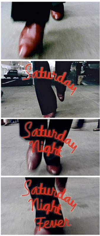 Opening title sequence for Saturday Night Fever starring John Travolta 1977