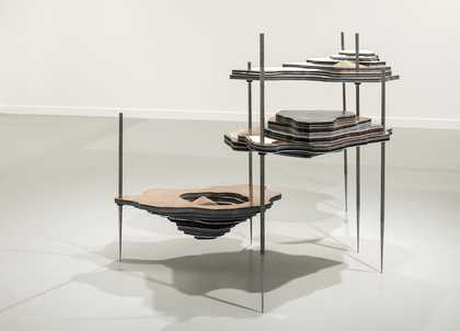 Image of artist Otobong Nkanga's artwork 'Solid Maneuvers'
