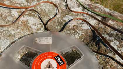 ​Tape reels on Winter Hill, image Rob St John