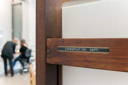 Behind the scenes at the conservation studio