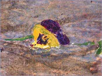 Detail of pansies from Ophelia