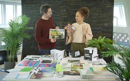 Still from a filmed interview with Tate Learning Curators