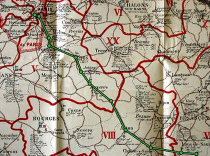 Répartition et emplacement des troupes de l’armée française (Troop Distribution and Positions of the French Army), 1905