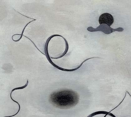 Paule Vézelay, Curves and Circles, 1930, oil paint on canvas, 92 × 73 cm - detail