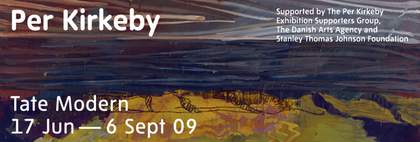 Per Kirkeby Tate Modern exhibition banner