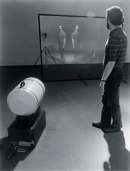 Peter Campus Interface Installation view at Kolnischer Kunstverein 1972