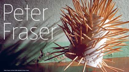 Banner for Peter Fraser exhibition at Tate St Ives 2013