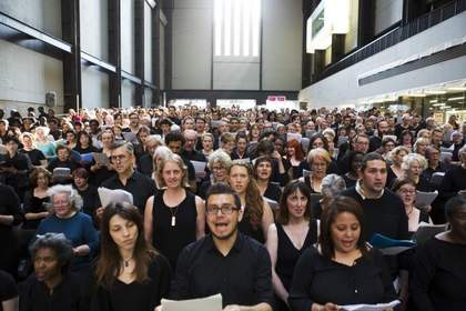 People in the Turbine Hall