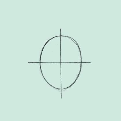 Template of how to draw a portrait