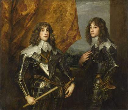 Anthony Van Dyck Prince Charles Louis, Elector Palatine and Prince Rupert 1637