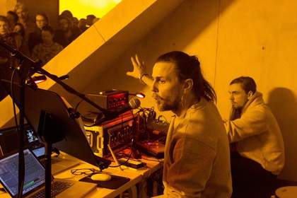Mark Leckey performance at MoMA PS1, New York, March 5, 2017 Photograph by Derek Schultz. Image courtesy: The artist, Cabinet, London and MoMA PS1