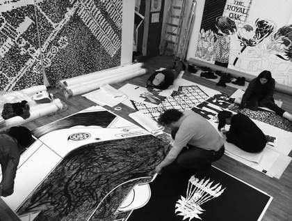 Studio view of Space Tapestry 2017