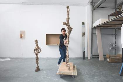 Rebecca Warren in her east London studio, July 2017