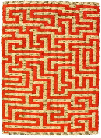 Anni Albers Red Meander 1954 Private Collection © 2018 The Josef and Anni Albers Foundation/Artists Rights Society (ARS), New York/DACS, London