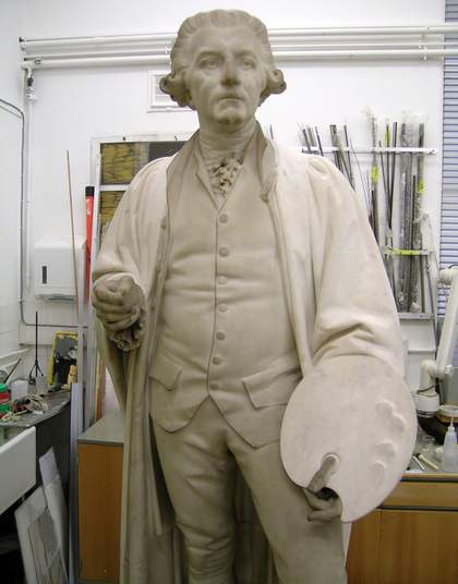 Part cleaned Reynolds sculpture by Foley