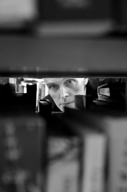 Richard Wentworth in Archive Bookstore, London, photographed by Josh Wright