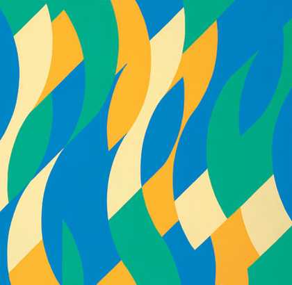Bridget Riley Reve 1999 oil on linen 228.3 x 238.1 cm
