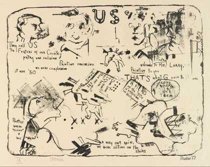 Larry Rivers and Frank O’Hara, 1 1957 © The Estate of Larry Rivers Courtesy the Estate of Frank O'Hara