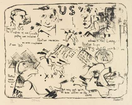 Larry Rivers and Frank O’Hara, 1 1957 © The Estate of Larry Rivers Courtesy the Estate of Frank O'Hara