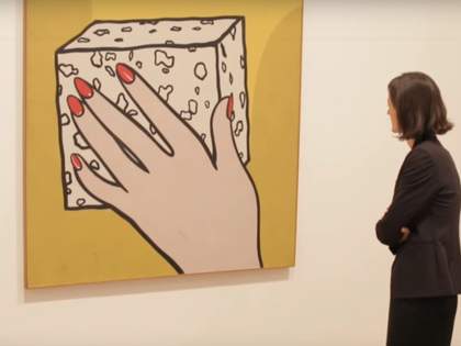 Still image of the Roy Lichtenstein exhibition at Tate Modern in 2013