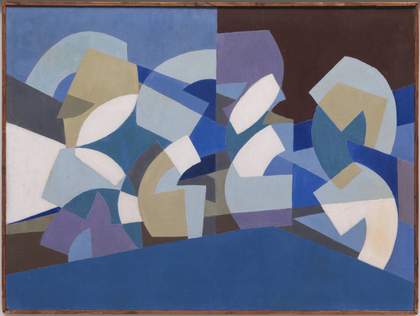Saloua Raouda Choucair Composition in Blue Module 1947-51