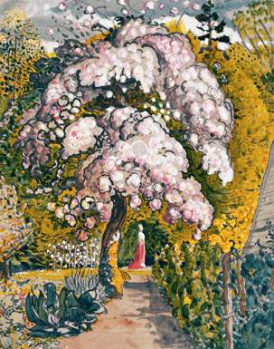 Samuel Palmer In a Shoreham Garden 1829 Watercolour