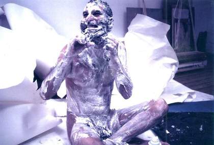 Jorge O Mourão Shave & Send 1977, film still. Courtesy the artist